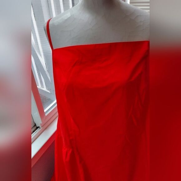 A New Day Flowy Halter Dress Size 24/22 NWT 3 Available 1 Orange/2 Cream - Picture 6 of 8